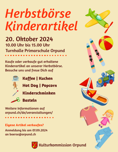 Herbstbörse Kinderartikel